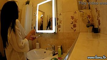 hey, this all natural big tits big ass hot brunette babe shows up for lingerie try on but it becomes porn casting