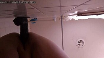 riding a dildo for some solo fun