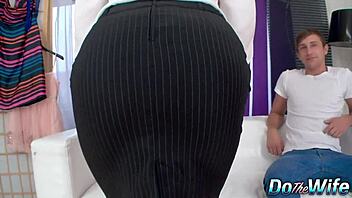 Shocked cuckold watches his wife Bibi Fox take it like a slut 😲