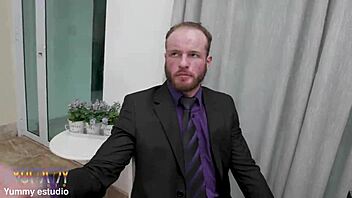 Cuckold hubby loses game wife bruna santos pays debt with dap dp interracial action