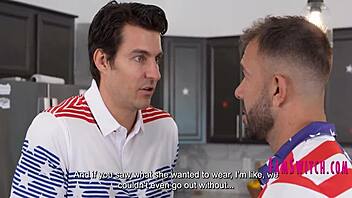 Tiny teen swaps partners with friends on 4th of july