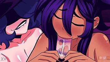 Head Estate Hentai With Big Tits Blowjob And Monster Cock Group Cumshot In 3some Action