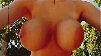 Heavenly big tits come alive as busty horny lesbians kyra hot and harmony reigns engage in passionate glamour play.