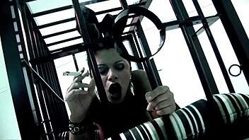 Big boobed Alexis Silver and Michelle Thorne in hot FFM BDSM threesome with fishnets 😈