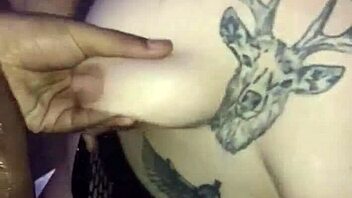 in the second part of halloween fun a blonde lover with big natural tits gives a deepthroat blowjob like a total slut