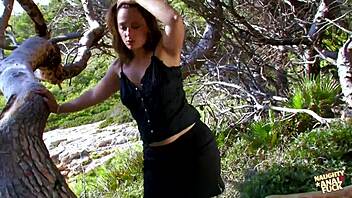 I-I love getting my tight ass drilled hard in outdoor anal, even bending over like a cowgirl