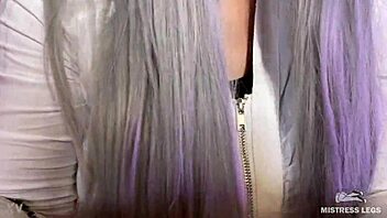 Why Let Big Mistress Ass Facesit and Foot Gag You in Short Skirt Stockings?