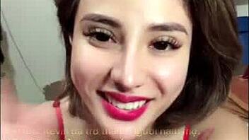 in a casual bedroom setting, vietnamese beauty shows off her big boobs and ass on bigo live