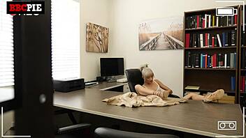 Petite Blonde Office Slut Craves Massive Black Cock In Wet Pussy Action