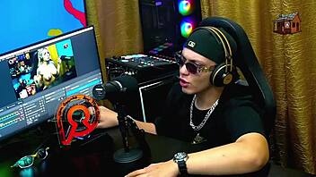 The podcast hasn't even started and Bruna Lambertini is totally naked, making Ruan drool in this Brazilian blonde pornstar interview.