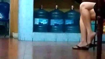 the chinese prostitute showed off her mature body like a total slut in casual everyday style