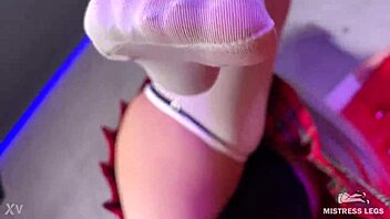 Why Let Big Mistress Ass Facesit and Foot Gag You in Short Skirt Stockings?