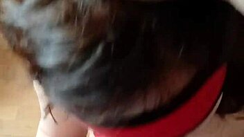 French amateur slut bound and sucking in bondage