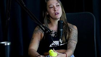 Amateur Couple In Lingerie Outdoor Game With Toys And Handjob