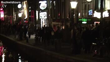 Redlight District Oudezijds Achterburgwal Amsterdam Netherlands Tourist Exploration