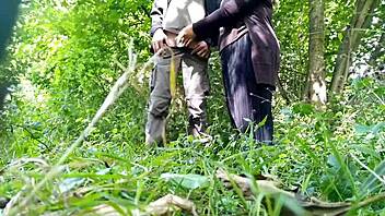 fat milf teases her hairy wet pussy outdoors, but why does her lover crave more in the park?