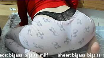 pajama time in doggy pose while cleaning with gentle finger touch