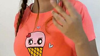 She loves showing her big tits to followers on solo cam 🔥