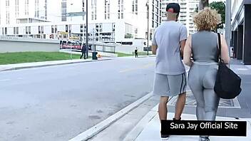 Sara Jay gets sweaty in hardcore interracial workout with King Noire! 💦🏋️‍♀️