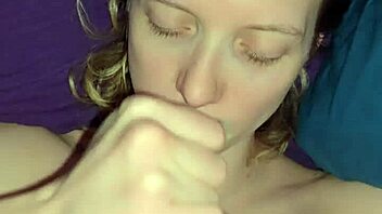 Milf Enjoys Intense Face Fucking Followed by Ball Licking and Cum Covered Facial