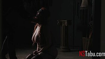 BOUND redhead SUBMITS to intense HARDCORE domination and ROUGH breeding on the BED