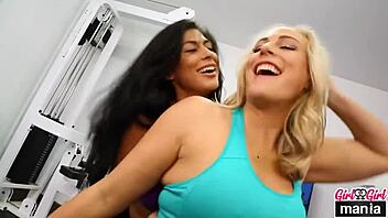 Fit lesbians like nikki knightly enjoy wet pussy action