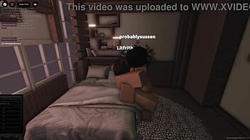 Timid fan offers her body for wild cartoon sex adventure in intriguing Roblox style