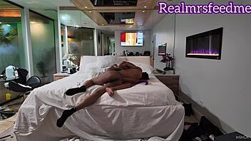 medusa takes on black wolf's monster cock in rough domination behind the scenes