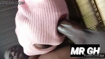 African teen 18+ slave slut deepthroats big black cock like whore