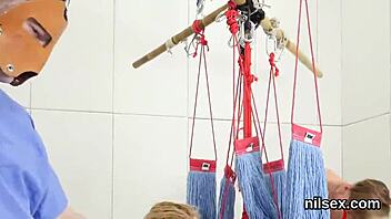 This flirty cutie ended up in the anus asylum for some brutal anal therapy with rough fucking and licking.