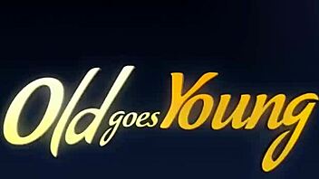 old goes young - old man from next-door knows how to eat shaved pussy like a pro during christmas fun