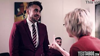 Horny Students Gangbang Huge Tits BBW Mature Teacher in Classroom Banging