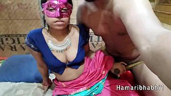 my heart races during hot saree blouse sex with intense pussy licking and cumshot
