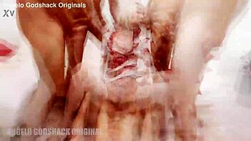 Tabitha Poison endures hardcore gangbang with double penetration, anal creampie, and rough assfucking