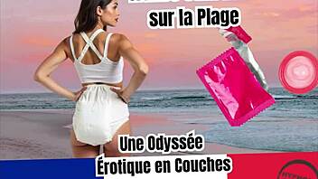 Diaper lover experiences sensual hypnosis trance on the beach in an erotic odyssey
