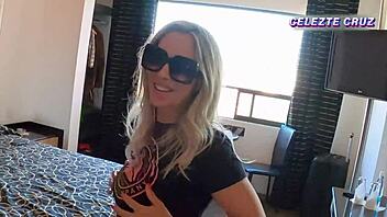 wondering what happens when a horny argentinian blonde enters a hotel room