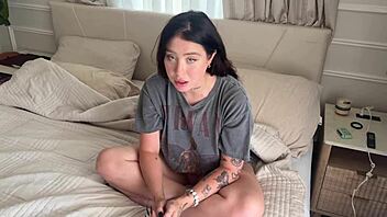 cheating on my girlfriend with hot goth rosie rider and her big tits in taboo action