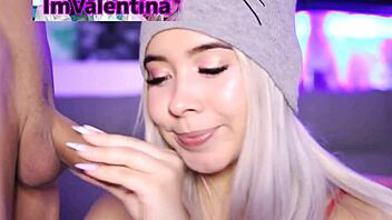 valentina this blonde bombshell slut dreams of daily orgies with her curvy body covered in cum begging for more 😍💦