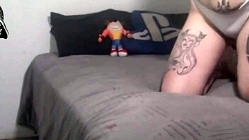 narrative naughty blonde with small waist and pierced nipples enjoys anal fingering from barefoot brazilian friend with monster cock