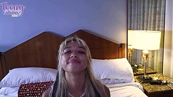 Huge Cock Pounds Gia Dibella as Old Seth Brogan Fills Her Wet Pussy with Creampie in Bed