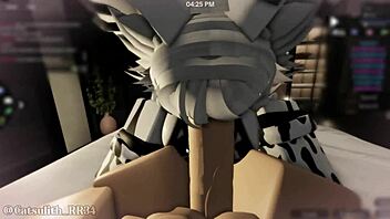 She comes back after a month for more fun sex with a follower in part 1 of 2