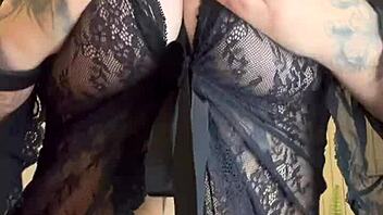 why does this thick pawg latina tease in see-through lingerie while dancing?