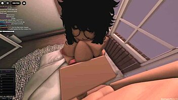 Timid fan offers her body for wild cartoon sex adventure in intriguing Roblox style