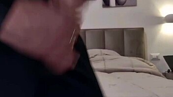 I arrive with an explosive cumshot in elegant dress - cum after endless handjob and cock to suck