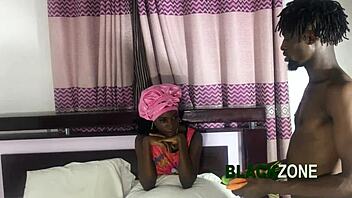 she senses the deep penetration inside her tight body during intimate homemade session