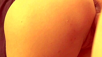 Japanese amateur bends over for doggystyle sex with close up cum on big ass