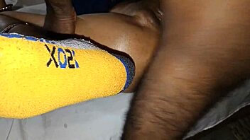 After her husband left, the desi wife got into some intense cheating sex action.