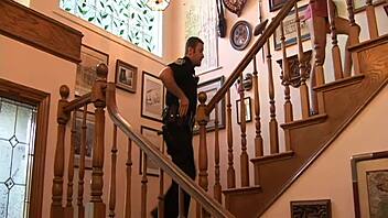 jordan fleiss turns 18 and enjoys shaved pussy riding big cock in fishnets