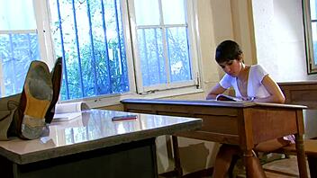 hey slutty student, can you show off your tight anal skills for top grades with extreme gaping?