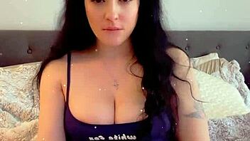 She plays with her dildo intensely until reaching a powerful climax